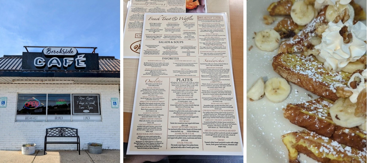 Brookside Cafe Menu