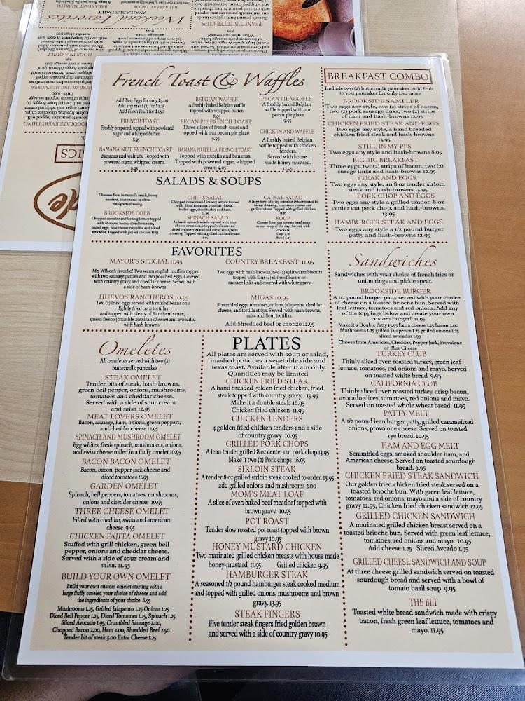 Brookside Cafe Menu image 1