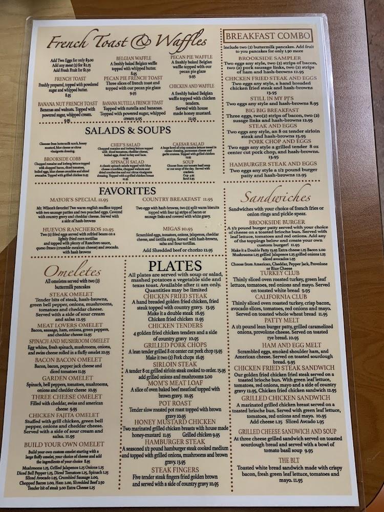 Brookside Cafe Menu image 2