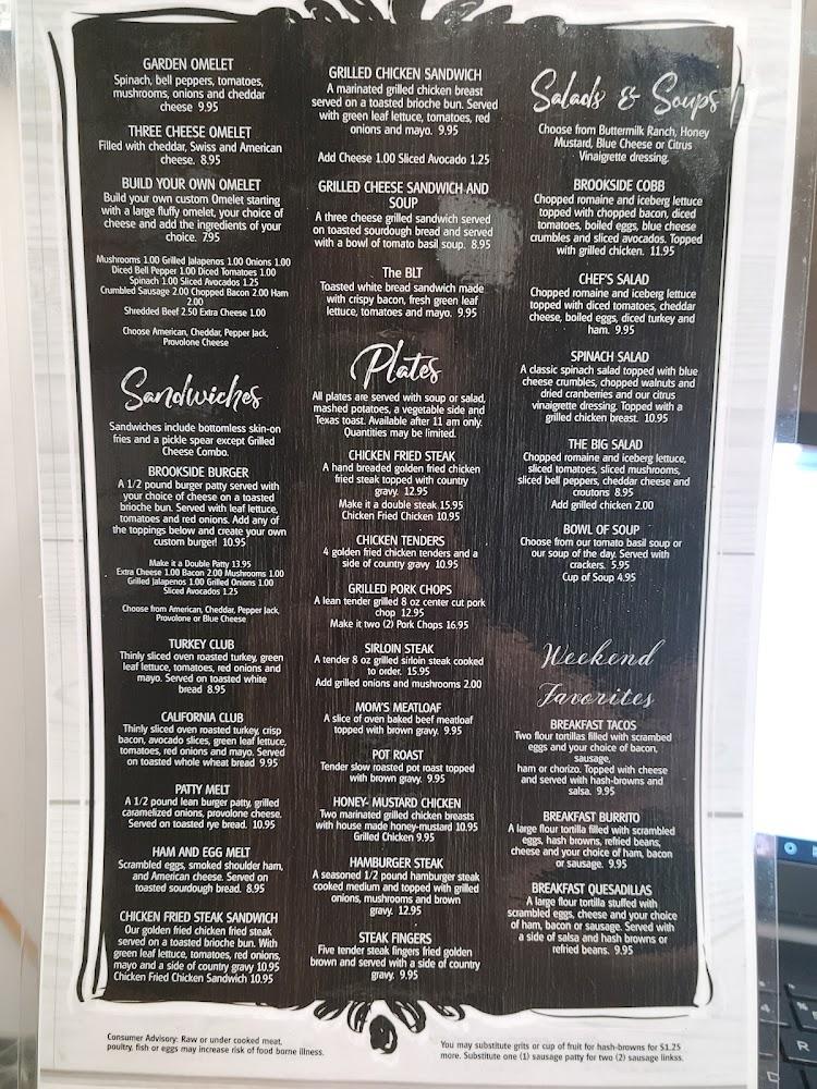 Brookside Cafe Menu image 3