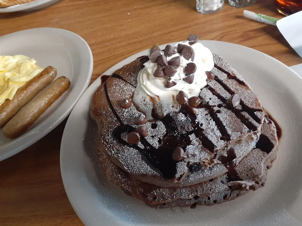 Peanut Butter Cups Pancakes Platter